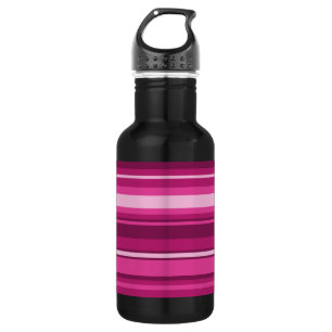 Fuschia-Streifen Trinkflasche