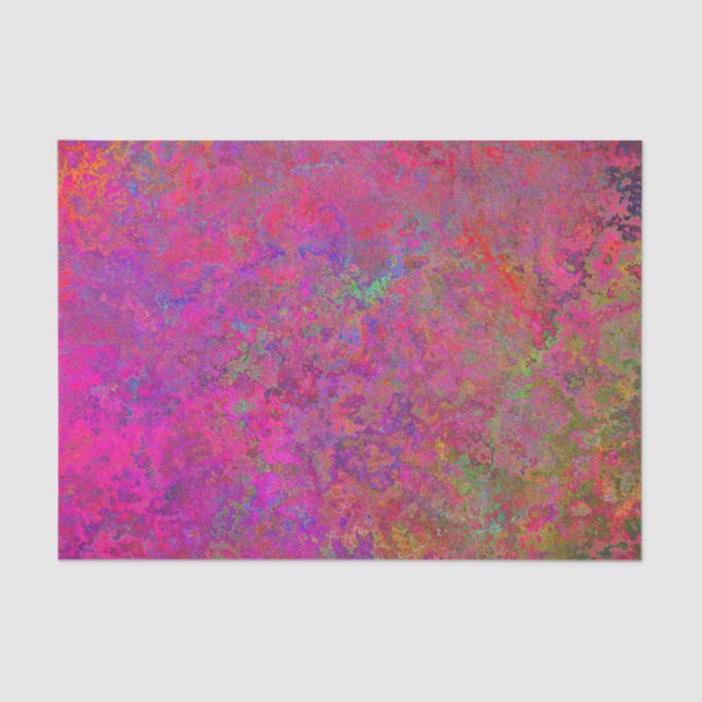 Fuschia und Türkisbeschaffenheit Seidenpapier (Vorderseite)