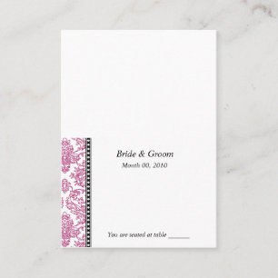 Fuschia Wedding Placecards Platzkarte