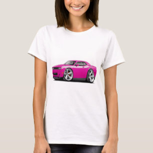 Fuschia-Weißes Auto 2009-11 Herausforderer T-Shirt