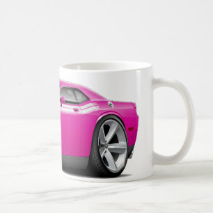 Fuschia-Weißes Auto 2009-11 Herausforderer Tasse
