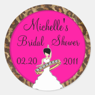 Fuscia Brautparty Stickers