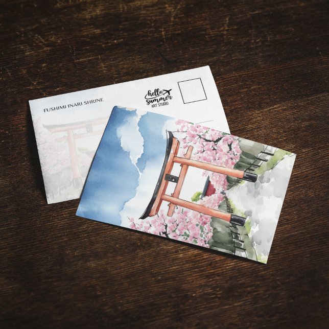 Fushimi Inari Shrine Kyōto Japan Postkarte (Von Creator hochgeladen)