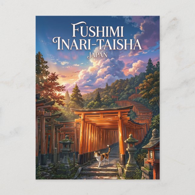 Fushimi Inari Taisha Japan Postkarte (Vorderseite)