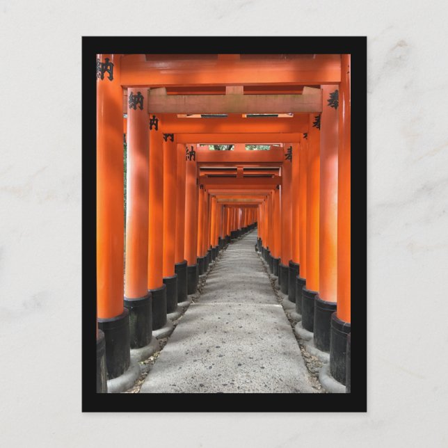 Fushimi Inari Taisha Shrine - Kyoto, Japan Postkarte (Vorderseite)
