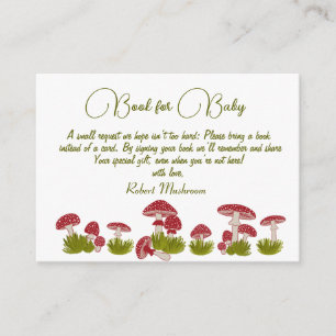 Fushroom Goblincore Babydusche Geschenkbuch Begleitkarte