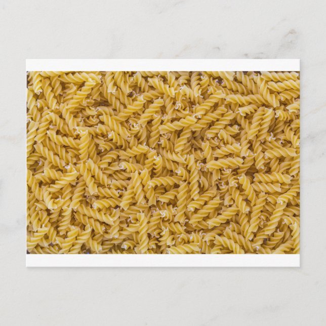 Fusilli pasta macro as background struktur postkarte (Vorderseite)