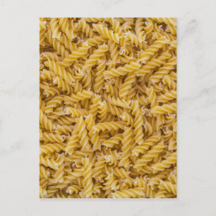 Fusilli pasta macro as background struktur postkarte