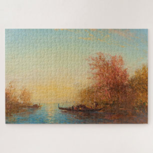Fusine, Environments de Venise - Félix Ziem Puzzle