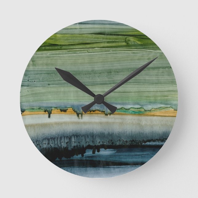 Fusion II Runde Wanduhr (Vorderseite)