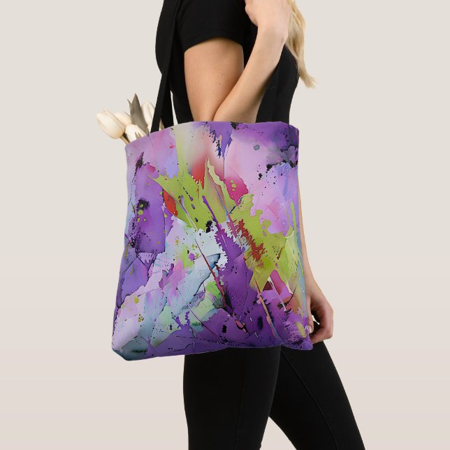 "Fusion von Hues" Zeitgenössische Abstrakte Kunst (Von Nahem)