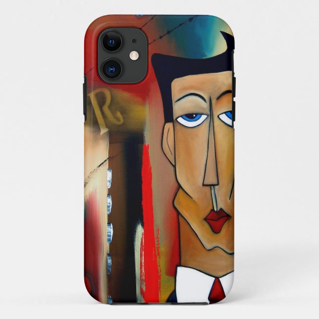 fusionierte abstrakte Kunst Case-Mate iPhone Hülle (Rückseite)