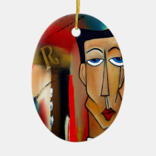 fusionierte abstrakte Kunst Keramikornament