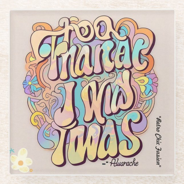 "Fusionsarm" Glasuntersetzer (Vorderseite)