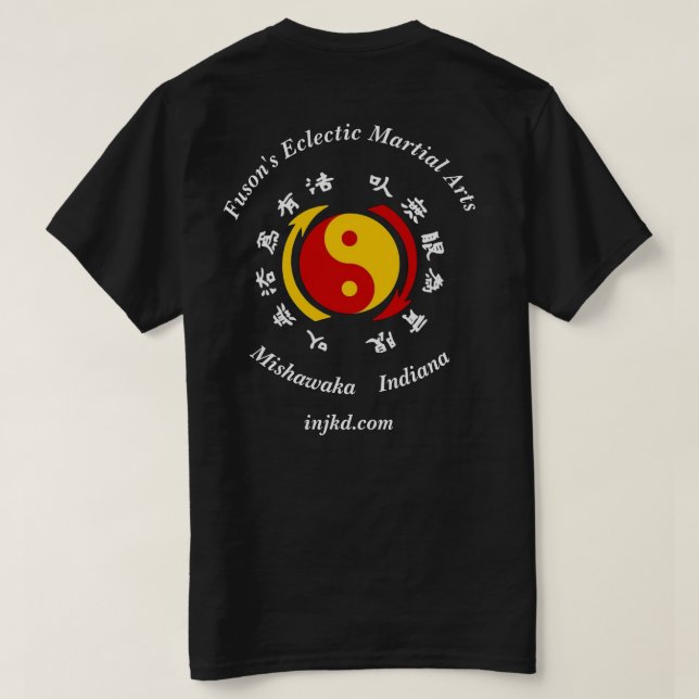 Fuson's JKD T-Shirt (Design Rückseite)