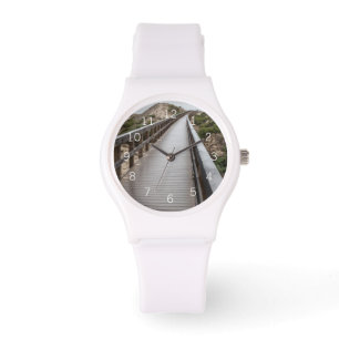 Fuß-Brücke Oso Flaco am See-Staats-Park Armbanduhr