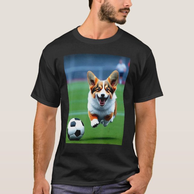 Fuß-Corgi T-Shirt (Vorderseite)