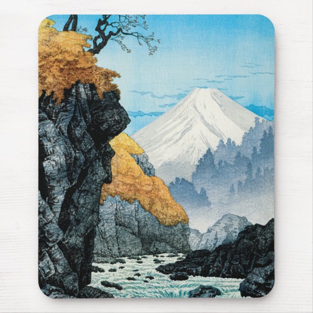 Fuß des Mount Ashitaka (1932) von Hiroaki Takahash Mousepad (Vorne)
