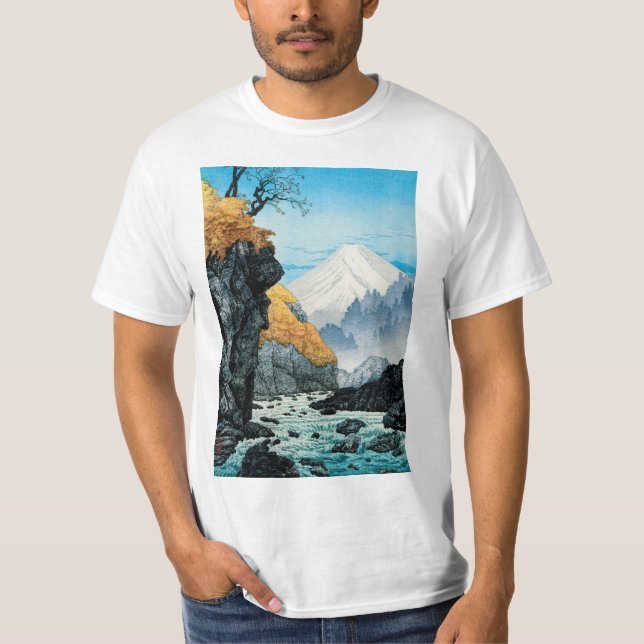 Fuß des Mount Ashitaka (1932) von Hiroaki Takahash T-Shirt (Vorderseite)