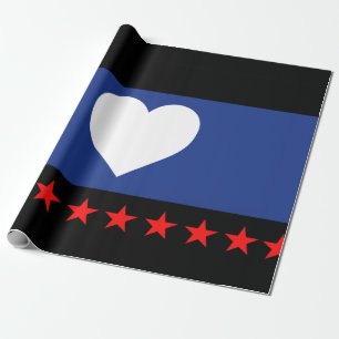 Fuß-Stolz-Flagge Geschenkpapier
