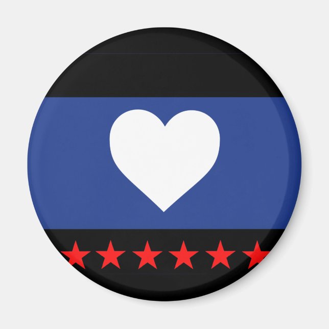 Fuß-Stolz-Flagge Magnet (Vorne)