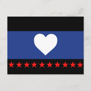 Fuß-Stolz-Flagge Postkarte