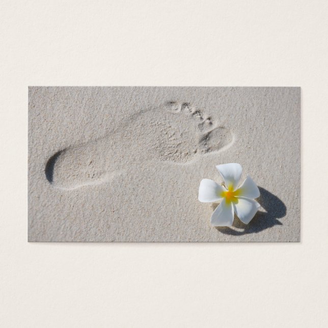 Fußabdruck auf dem Sand (Vorderseite)