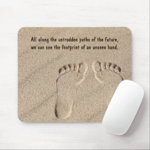 Fußabdruck in Sand Mousepad