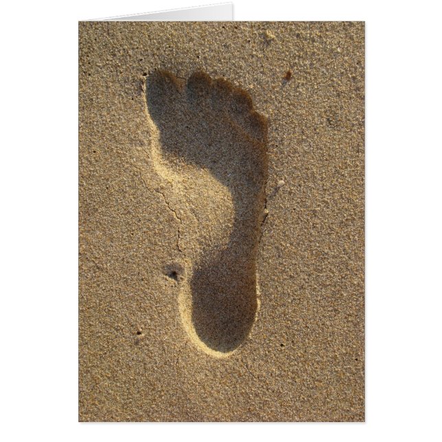 Fußabdruck in Strand und Strand (Vorne)