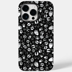 Fußabdrücke 01b. Black BG Case-Mate iPhone 14 Pro Max Hülle