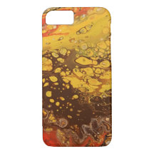 Fußabdrücke - Akryllische Pour-Malerei auf Leinwan