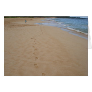 Fußabdrücke im Sand