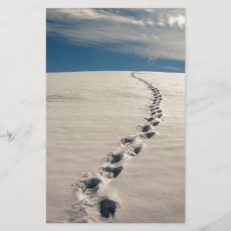 Fußabdrücke im Sand Briefpapier