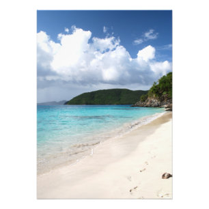 Fußabdrücke im Sand Fotodruck