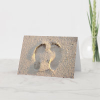 Fußabdrücke im Sand
