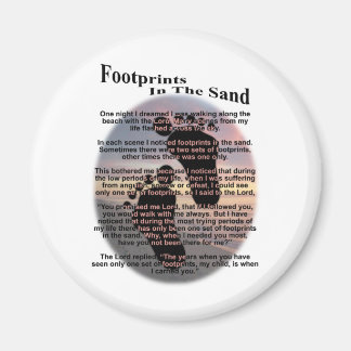 Fußabdrücke im Sand... Magnet