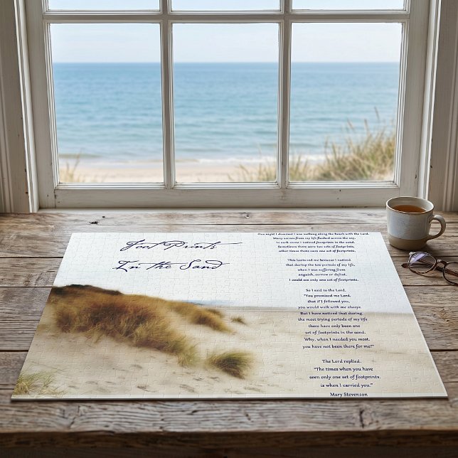 Fußabdrücke im Sand Puzzle (Von Creator hochgeladen)