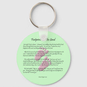 Fußabdrücke im Sand Schlüsselanhänger