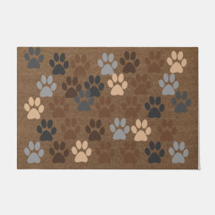 Fußabdrücke von Haustieren Doormat, Funny Cat Lo Fußmatte