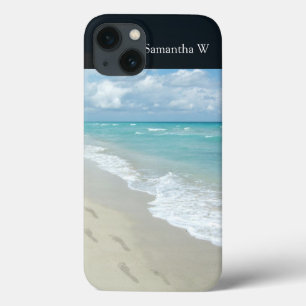 Fußabdrücke von White Sandy Beach, Landschaftlich Case-Mate iPhone Hülle