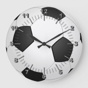Fußbalball Große Wanduhr
