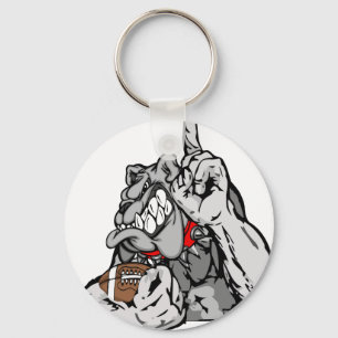Fußbalbulldogge Schlüsselanhänger