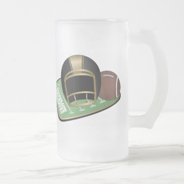 Fußball2-Tasse Mattglas Bierglas (Rechts)