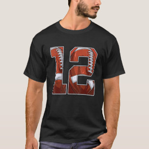 Fußball 12. Geburtstag Junge Zwölf 12 Jahre alte B T-Shirt