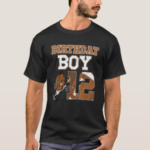Fußball 12. Geburtstagsparty Dekorationen für Jung T-Shirt