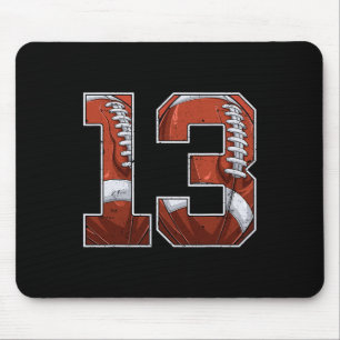 Fußball 13. Geburtstag Junge Dreizehn 13 Jahre alt Mousepad