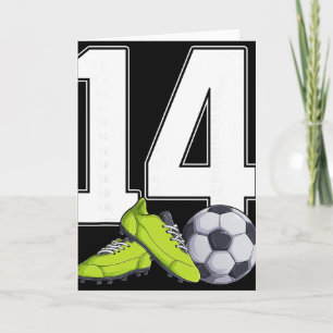 Fußball 14. Geburtstag Fußballer Jungen 14 Jahre a Karte