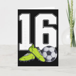 Fußball 16. Geburtstag Fußballer Jungen 16 Jahre a Karte