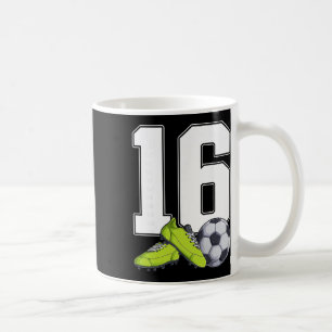 Fußball 16. Geburtstag Fußbyller Jungen 16 Jahre a Kaffeetasse
