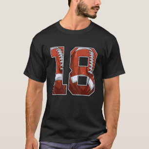 Fußball 18. Geburtstag Junge Achte 18 Jahre alt Bd T-Shirt
